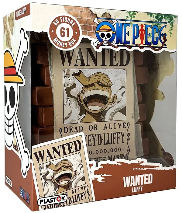PLASTOY Salvadanaio One Piece Wanted Monkey D.Luffy
