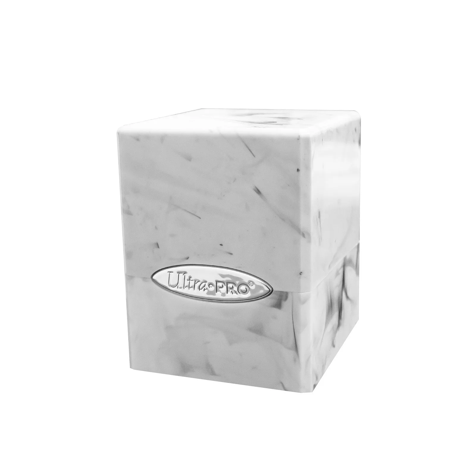 E-16353 MARBLE SATIN CUBE - WHITE/BLACK