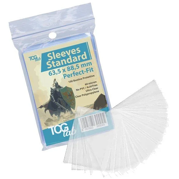 TCGLAB - BUSTE PROTETTIVE STANDARD 100 - PERFECT FIT 60µM - ULTRA CLEAR - (TL004)