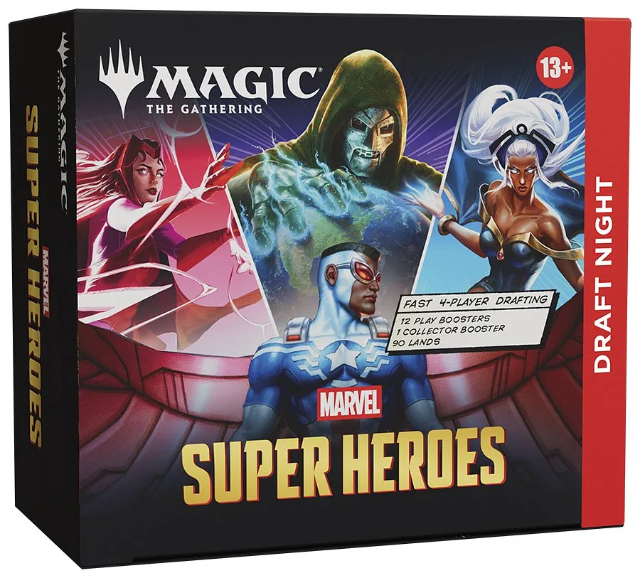 MAGIC - UNIVERSES BEYOND - MARVEL SUPERHEROES - DRAFT NIGHT BUNDLE - (BOX 12 BUSTE) - INGLESE