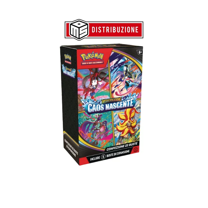 POKEMON - MEGAEVOLUZIONE CAOS NASCENTE - BUNDLE 6 BUSTE - (1PZ) COD: 10403