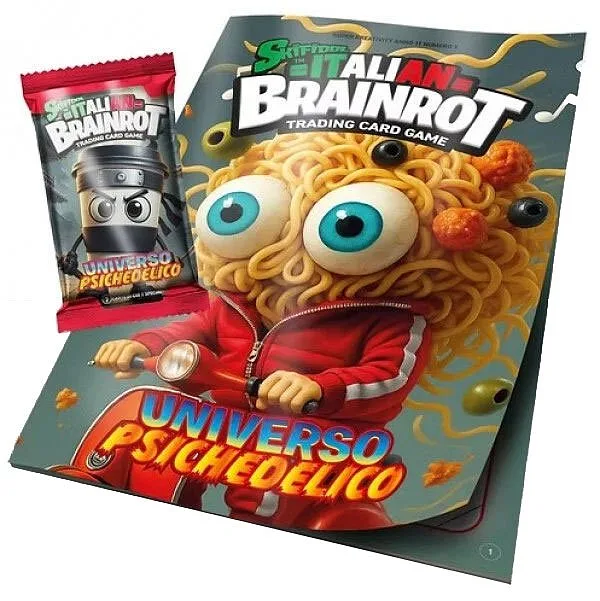 Skifidol BRAINROT Universo Psiche. Album + 1 Busta (7 Carte)