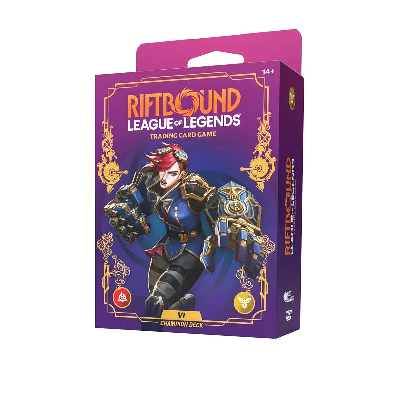 RIFTBOUND - UNLEASHED - CHAMPION DECK: VI (BOX 4 MAZZI) - ENG