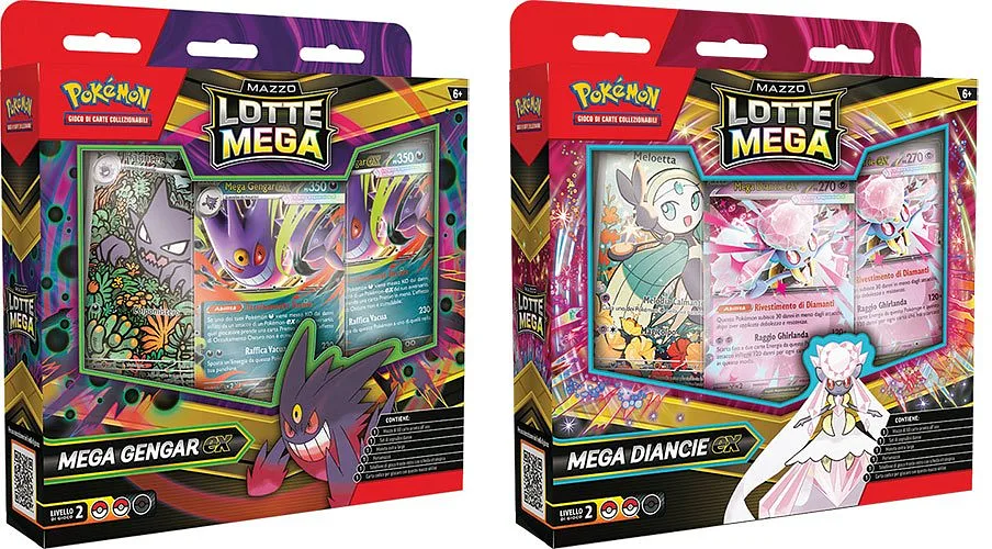 Pokemon ITA Mazzo Lotte Mega Gengar Ex / Diancie Ex