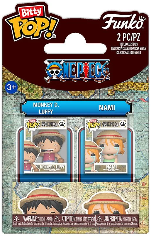 FUNKO BITTY POP 2 Pack One Piece Monkey D.Luffy & Nami