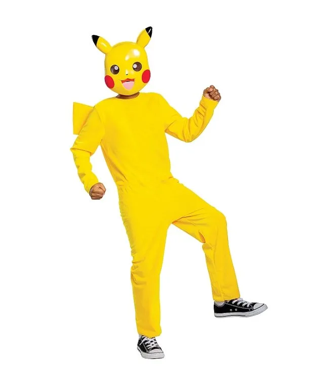 POKÉMON Costume Pikachu Pokemon Costume Classico Giallo L (10-12)