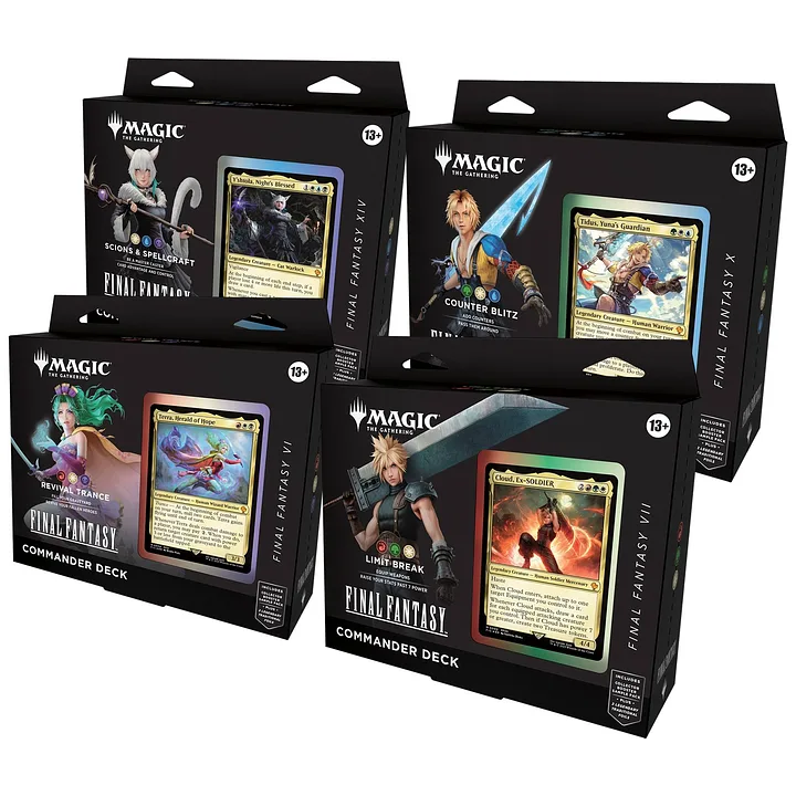 Magic: The Gathering - Final Fantasy Commander Decks Display (4 mazzi) - ENG (possibile allocazione)