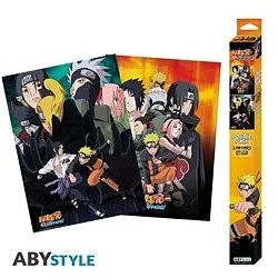 ABYSTYLE NARUTO SHIPPUDEN - Set 2 Poster: "Ninjas" (52x38)