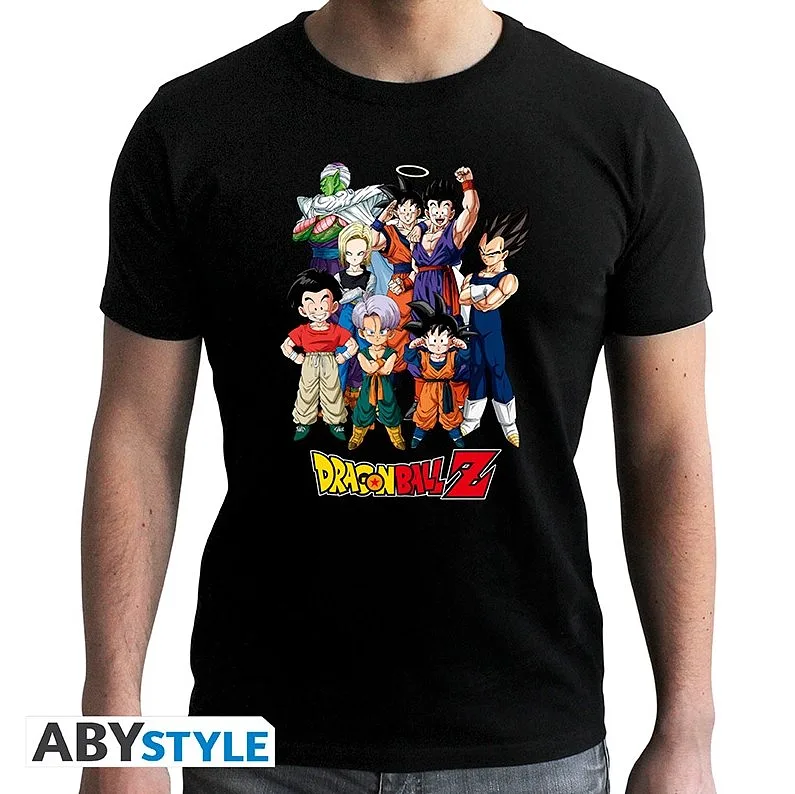 DRAGON BALL - Tshirt "DBZ/ Goku's group SEE TEX816*Large - Men's T-shirts