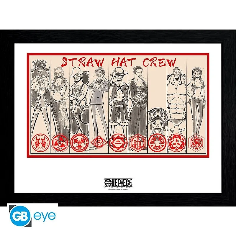 ABYSTYLE ONE PIECE - Poster Incorniciato: "Straw Hat Crew" (30x40)