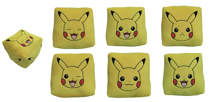 Peluche Cubo Pokemon Pikachu 25x25cm