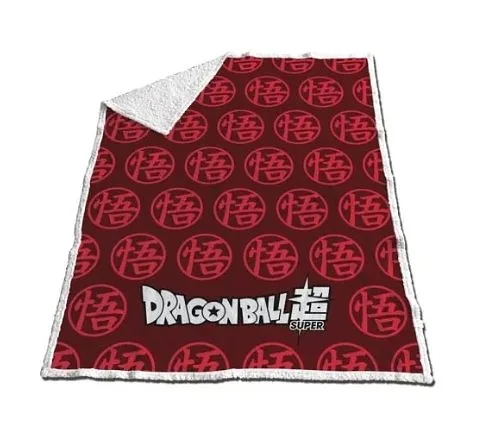 AYMAX - DRAGON BALL SUPER - Coperta Sherpa 130x170cm - Simbolo