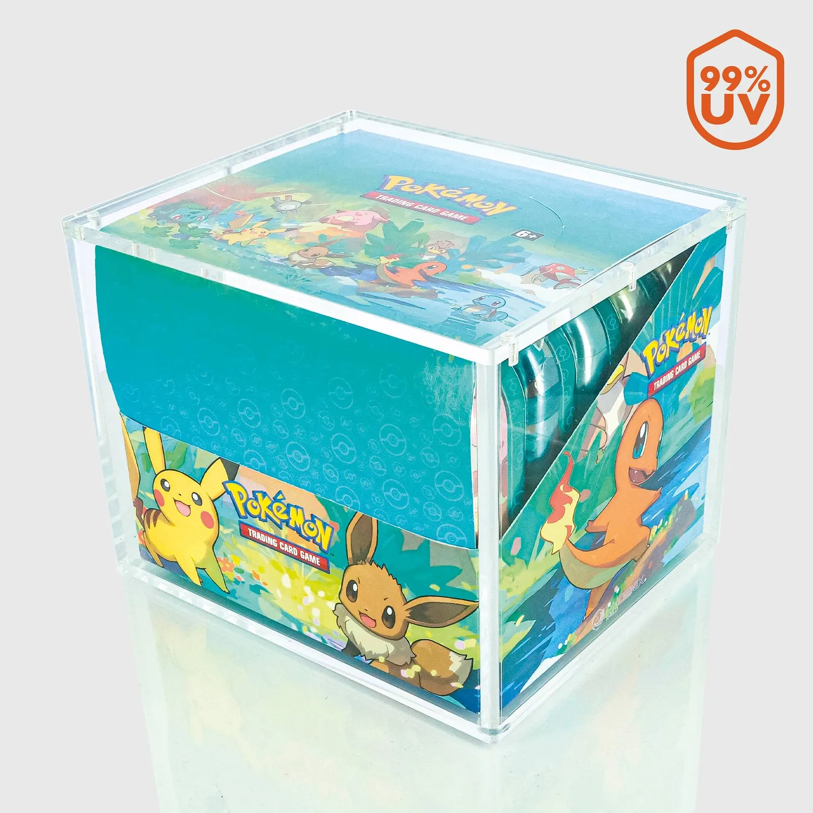 PHOENIX SHIELD Acrylic Case Pokemon Display 10 Mini Tin