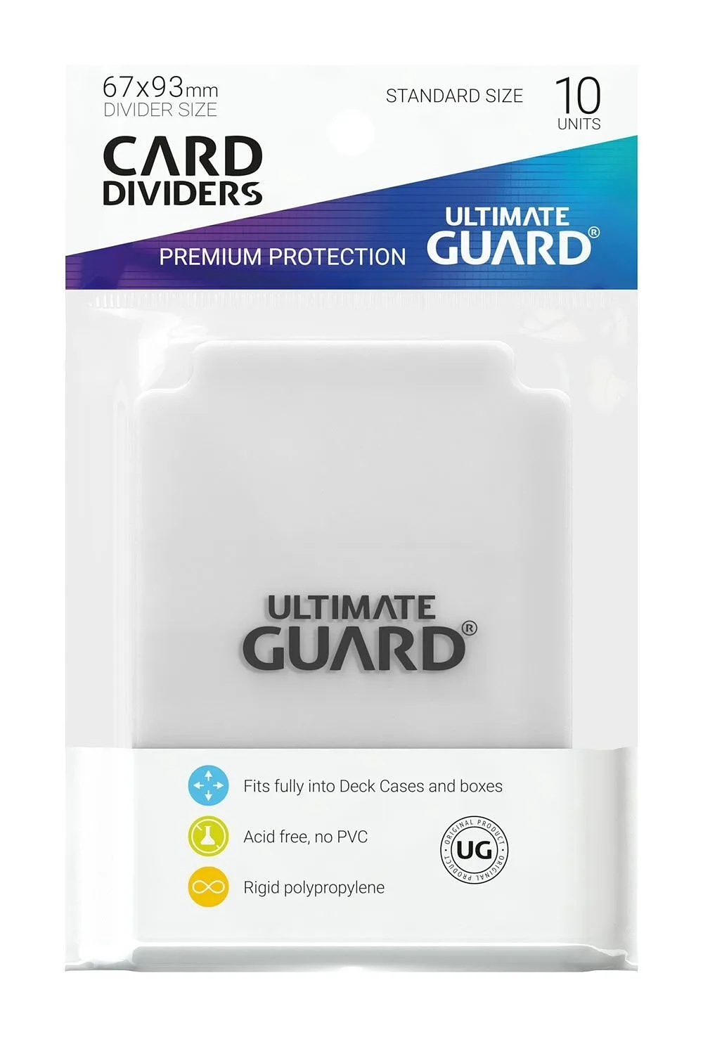 ULTIMATE GUARD Card Dividers Standard Size Transparent (10)
