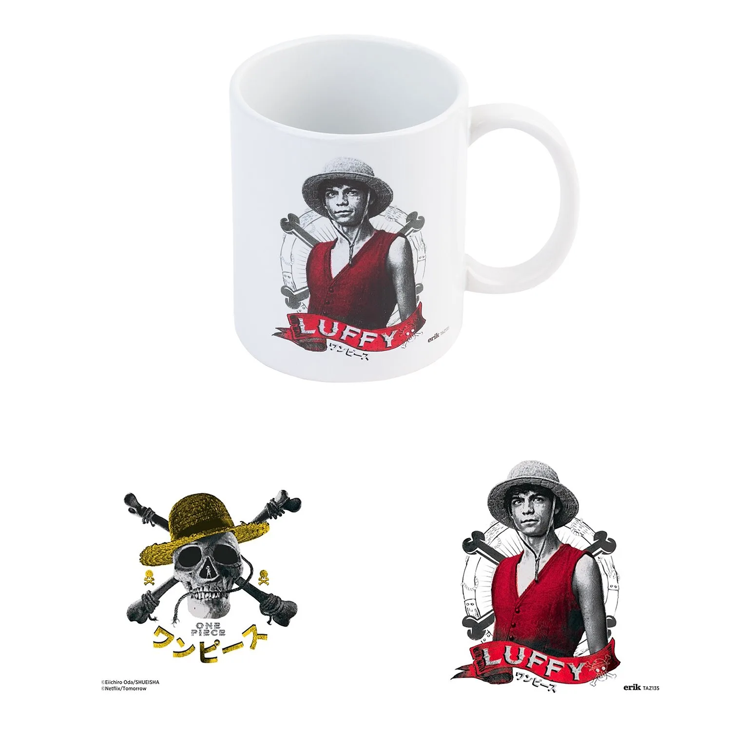 ERIK - TAZZA ONE PIECE NETFLIX - MONKEY D. LUFFY
