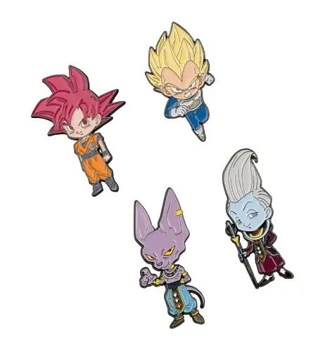 ERIK. SET DI 4 SPILLETTE DRAGON BALL SUPER SAGA BATTLE OF GODS