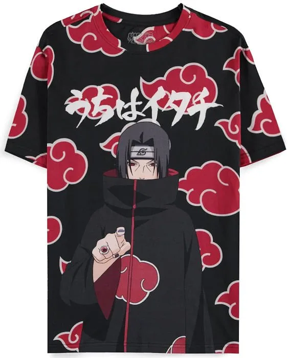 T-Shirt Deluxe Naruto Shippuden Itachi Clouds L