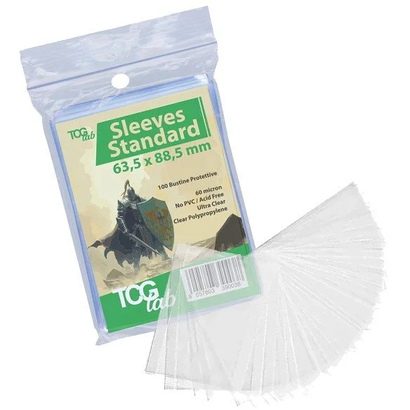 TCGLAB - BUSTE PROTETTIVE STANDARD 100 - FIT 60µM - ULTRA CLEAR - (TL003)