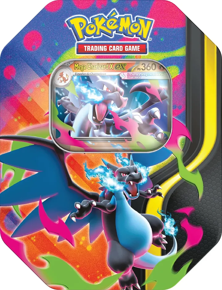Pokémon GCC Megaevoluzione – Tin da Collezione Mega Charizard X-ex