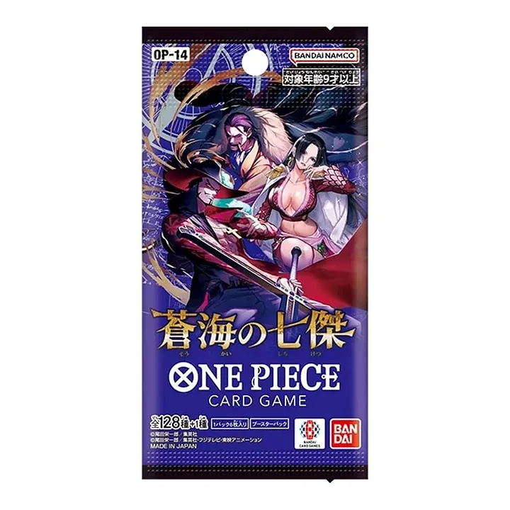 ONE PIECE CARD GAME: OP-14 The Azure Sea's Seven - Booster Pack JAP - (Prodotto da collezione)
