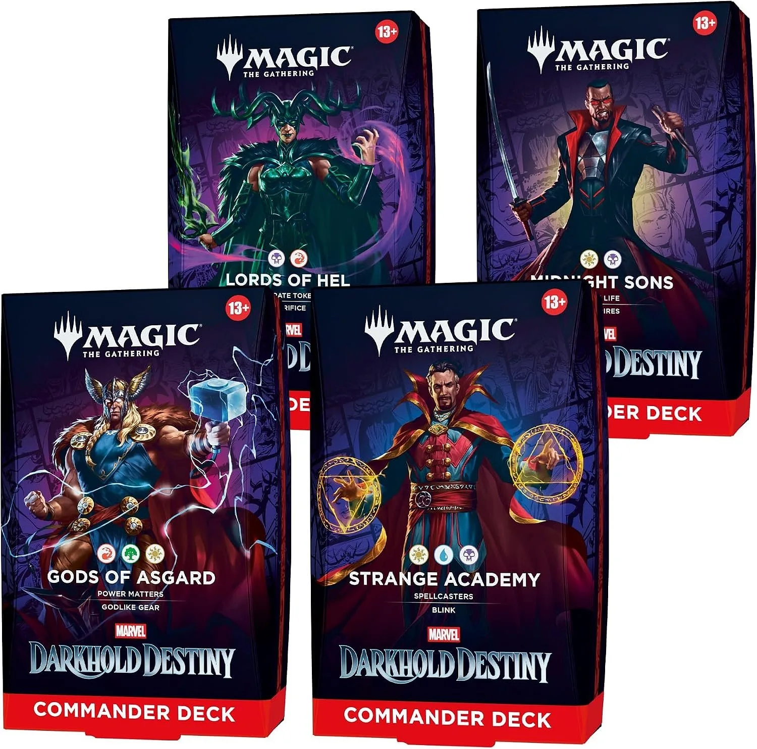 Magic: The Gathering - Marvel Darkhold Destiny Commander Decks Display (4 mazzi) - ENG (possibile allocazione)