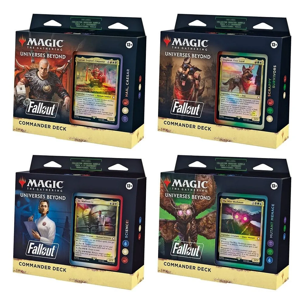 Magic: The Gathering Universes Beyond - Fallout Commander Deck (display 4 mazzi) - ENG