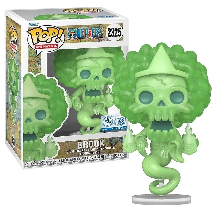 FUNKO POP Animation: One Piece - 2325 Brook (Glows In The Dark) (Exclusive) 9cm