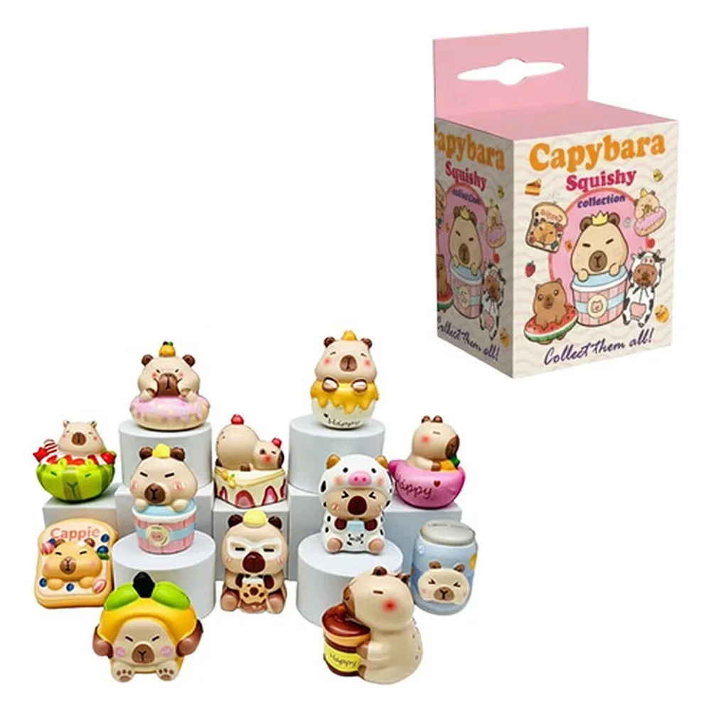 Capybara Squishy Collection – Blind Box con 1 capibara squishy a sorpresa