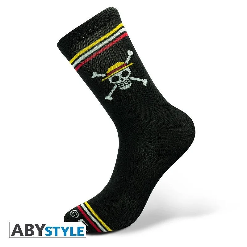 ABYSTYLE ONE PIECE - Calzini Neri: "Skull "