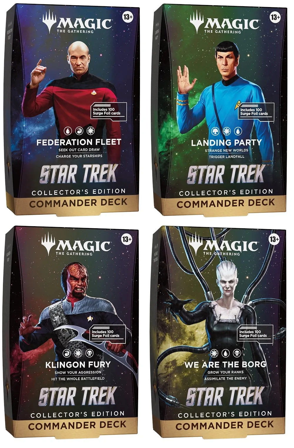 Magic: The Gathering - Star Trek Collector's Commander Display (4 mazzi) - ENG (possibile allocazione)